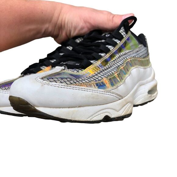 Rare 2018 Nike Air Max 95 LV8 White Blue Glaze Black Size 7 - Picture 13 of 16